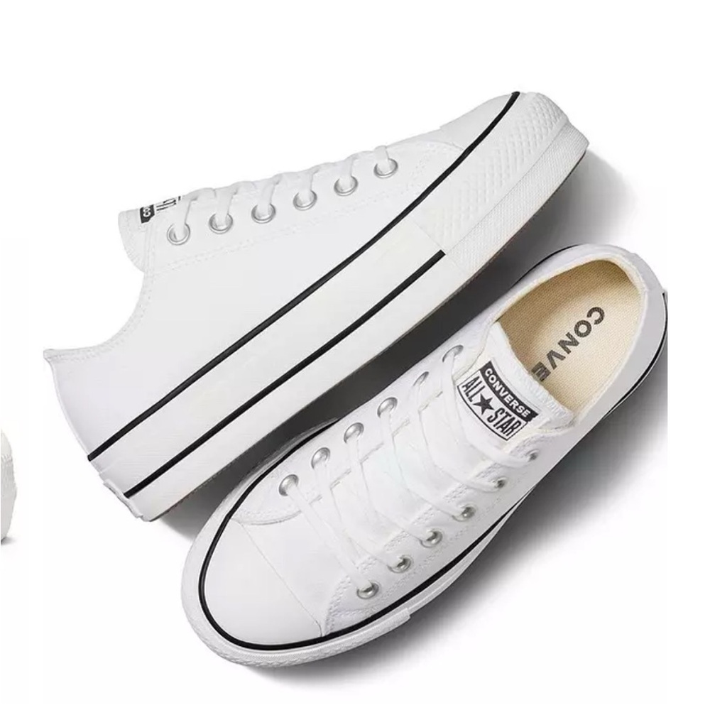 Converse Women's Classic leather White Low-Top Sneakers